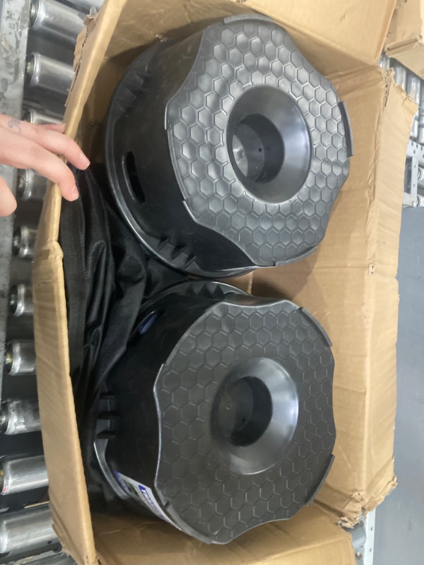 Photo 1 of ROBLOCK 4 Packs Trailer Jack Block with Bag, RV Camper Stabilizer Blocks for Travel Trailer, Suit for Any Tongue Jack, Post, Foot, 5th Wheels, Round Square or Scissor Stabilizer