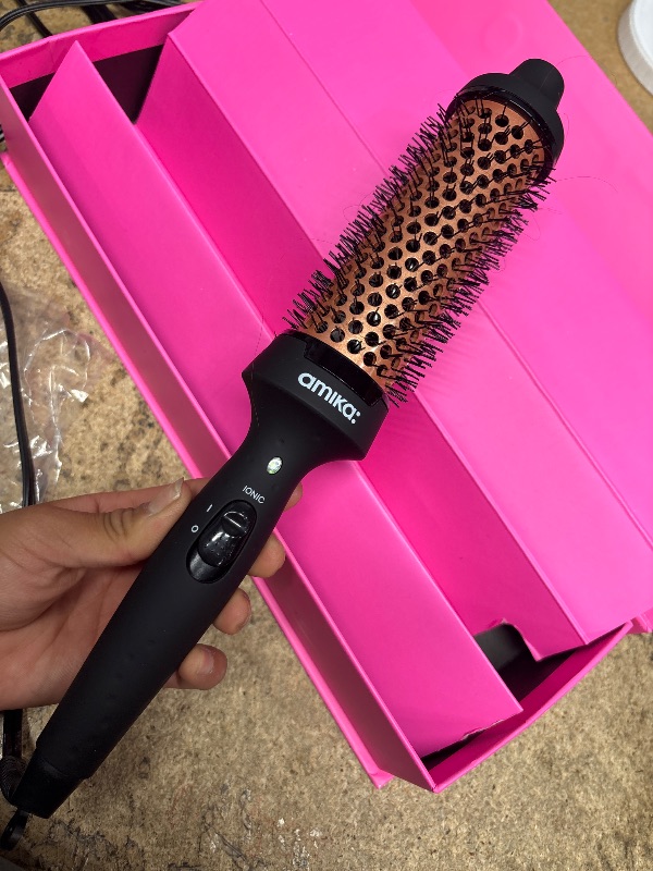 Photo 1 of Amika Blowout Babe Thermal Brush, Black
