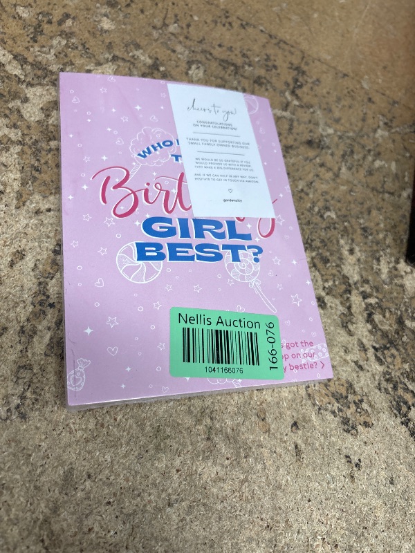 Photo 1 of 20 Who Knows The Birthday Girl Best Game Cards, Fun Birthday Game for Kids, Tweens, & Adults, Pink