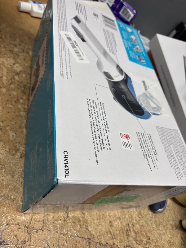 Photo 1 of BLACK+DECKER dustbuster AdvancedClean Cordless Handheld Vacuum, Compact Home and Car Vacuum with Crevice Tool (CHV1410L)