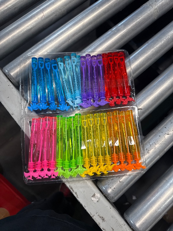 Photo 1 of 32 Pack Bubble for Kids Party Favors, 8 Style Mini Bubble Wands with Gift Box, Dinosaur Toys Bulk for Carnival Prizes Goodie Bag Stuffers Supplies, Birthday Bath Time Bubbles Blower Toy for Girl Boy
