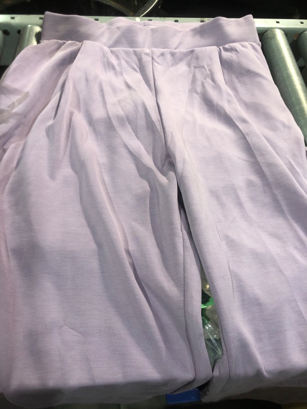 Photo 1 of (right pocket damaged) ODODOS Modal Soft Wide Leg Pants for Women High Waist Casual Relaxed Pants with Pockets, 29" Inseam, Taro Purple, X-Large