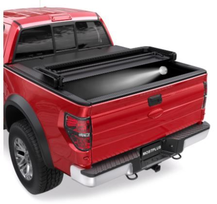 Photo 1 of 5.5FT Tri-Fold Soft Tonneau Cover For 2015-2025 Ford F150 Styleside Truck Bed