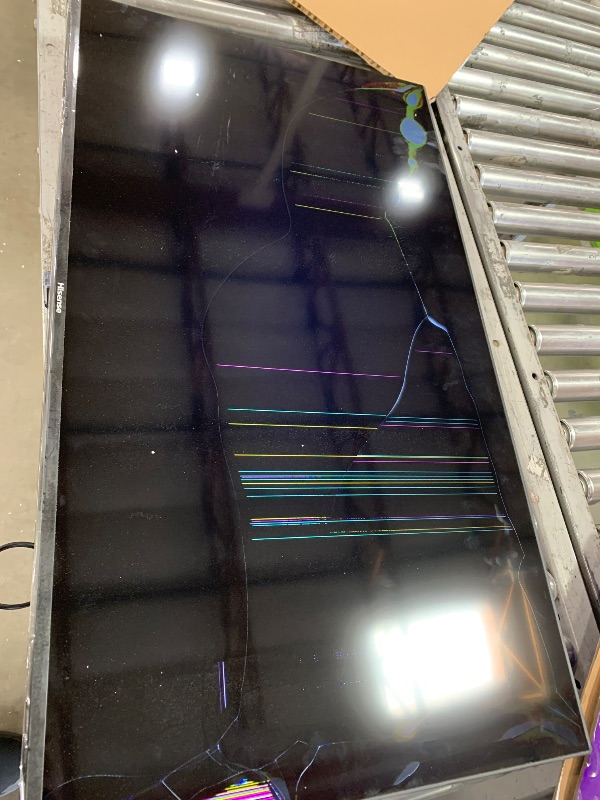 Photo 1 of ** BROKEN SCREEN, FINAL SALE ** Hisense 40-Inch Class A4 Series FHD 1080p Smart Roku TV with Alexa Compatibility (40A4NR, 2024 Model) - Dolby Audio, Slim Bezel Design, Google Assistant