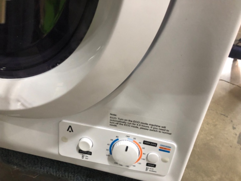 Photo 1 of ***FINAL SALE/PARTS ONLY ITEM*** Euhomy 110V Portable Clothes Dryer 850W Compact Laundry Dryers 1.5 cu.ft Front Load Stainless Steel Electric Dryers Machine with Stainless Steel Tub for Apartment,RVs,Dorms,White Easy Control