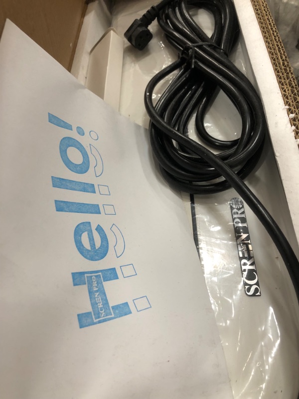 Photo 1 of SCREENPRO 150 inch Non-Tensioned Floor Rising Projector Screen, Motorized Self-Rising ALR Projector Screen with Remote, 16:9 Electric Home Theater Screen for 4K Ultra Short Throw Laser Projector