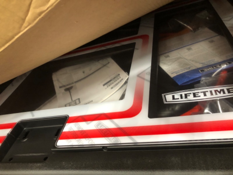 Photo 1 of Lifetime Adjustable Shatterproof Fusion Portable Basketball Hoop, 44-Inch Backboard