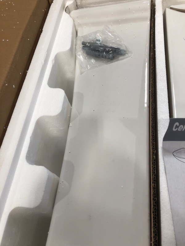 Photo 1 of ** SEE NOTES ** HOMLYLINK Pedestal Sink White 3 Hole, 26 x 20 Inch Large Bathroom Pedestal Sink Combo, Rectangular, 1 Overflow Hole, 3 Faucet Hole, Pure White Porcelain, for Bathroom