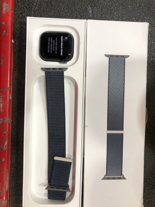 Photo 1 of Apple Watch Series 9 [GPS 41mm] Smartwatch with Midnight Aluminum Case with Midnight Sport Loop. Fitness Tracker, Blood Oxygen & ECG Apps, Always-On Retina Display, Carbon Neutral