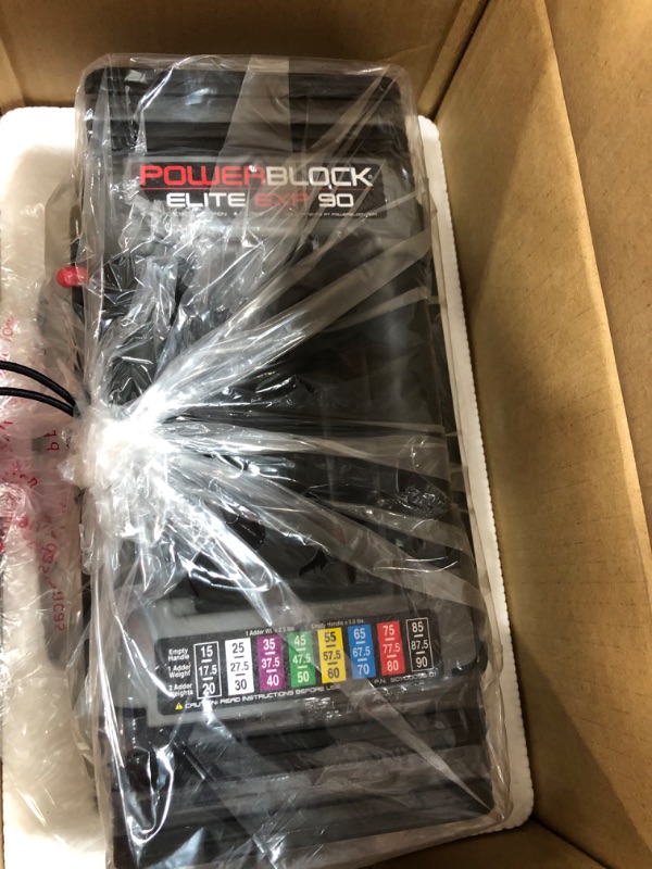 Photo 1 of ***SEE NOTES*** 
PowerBlock Elite EXP Adjustable Dumbbells, Sold in Pairs, Stage 1, 5-50 lb. Dumbbells, Durable Steel Build, Innovative Workout Equipment, All-in-One Dumbbells, Expandable with Expansion Kits single 