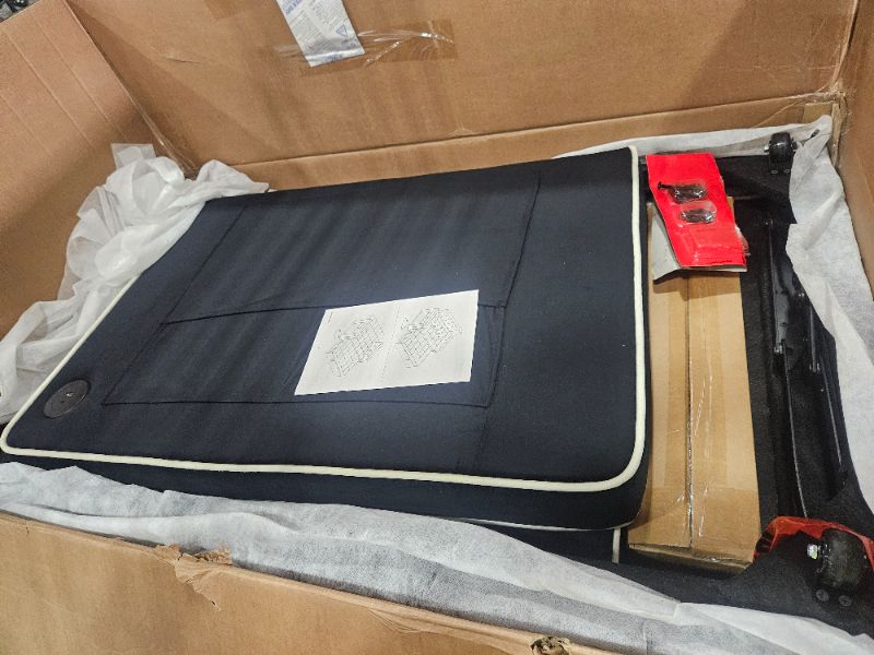Photo 1 of ** ONLY BOX 2 OF 2 IS INCLUDED ** Marsail Sofa Bed, 3-in-1 Pull Out Couch with USB Charging, Storage Pockets & Adjustable Backrest, Sleeper Sofa for Small Spaces, Easy Conversion, Couch for Living Room or Office, Black