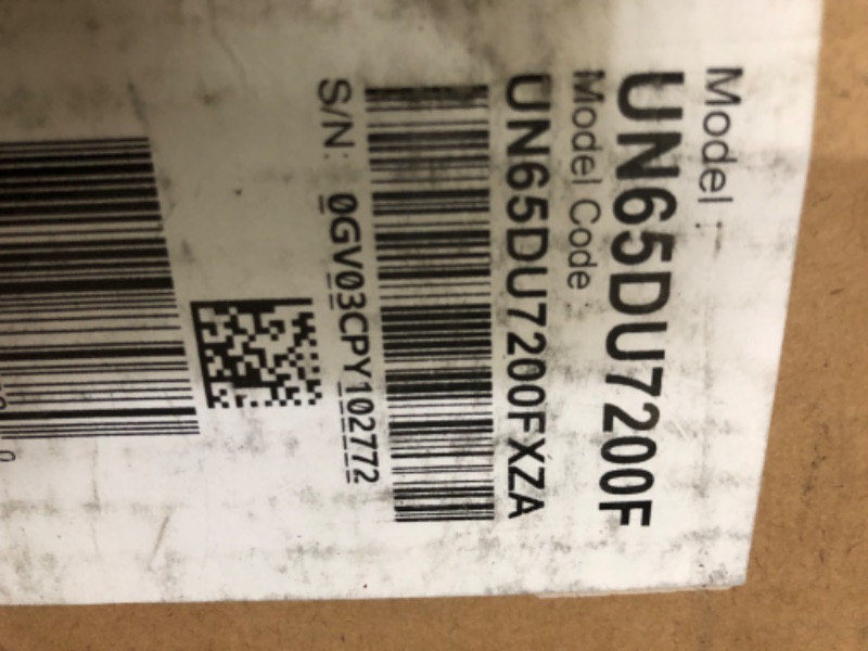 Photo 1 of ** BROKEN SCREEN, FINAL SALE ** SAMSUNG 65-Inch Class Crystal UHD 4K DU7200 Series HDR Smart TV w/Object Tracking Sound Lite, PurColor, Motion Xcelerator, Mega Contrast, Q-Symphony (UN65DU7200, 2024 Model)