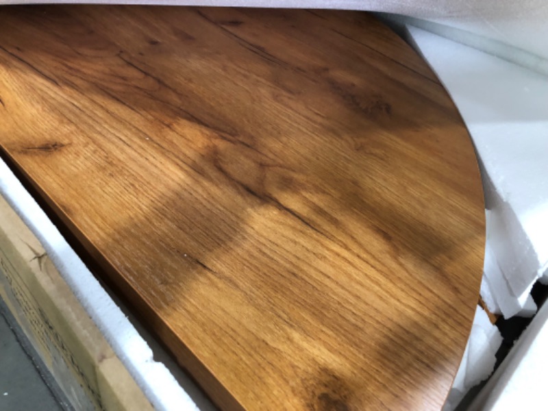 Photo 1 of ***FINAL SALE MISSING MAIN SUPPORT BEAMS THAT RUN UNDER TABLE TOP * HARDWARE/PARTS ONLY ITEM*** LITTLE TREE Round Dining Table for 4-6, 47.24 Inches Kitchen Table with Spacious Tabletop, Brown