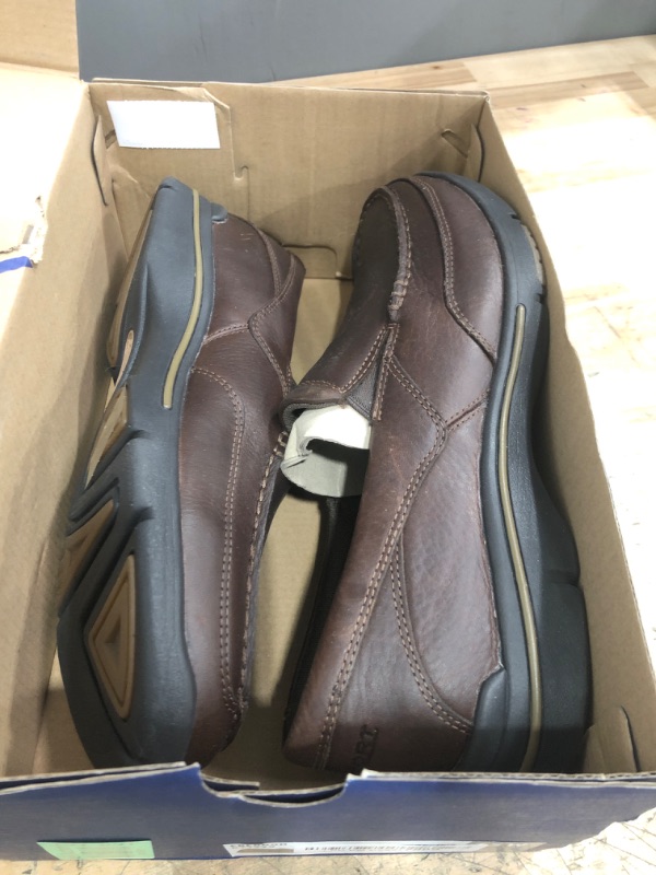Photo 1 of Rockport mens Eberdon loafers shoes, Dark Brown Leather, 7.5 Wide US