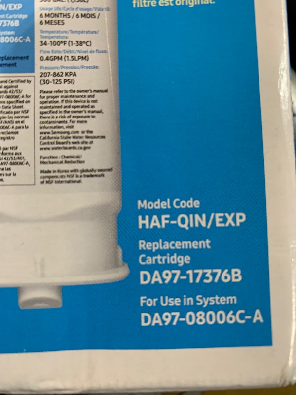 Photo 1 of (see all images) (used) Genuine Filter for Refrigerator Water and Ice