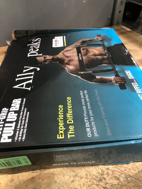 Photo 1 of ALLY PEAKS Pull Up Bar Thickened Steel Pipe Super Heavy Duty Steel Frame Upper Workout Bar| Multi-Grip Strength for Doorway | Indoor Chin-Up Bar Fitness Trainer for Home Gym Max Limit 440 lbs