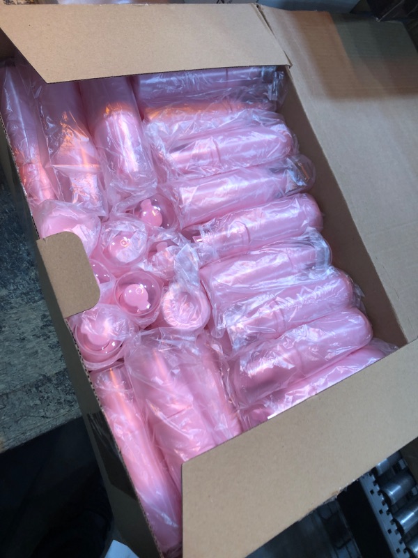 Photo 1 of 70 Pcs 2 oz Plastic Foam Soap Dispensers Refillable Lash Shampoo Bottles with Pump Mini Eyelash Cleaning Foam Bottle Dispenser for Refillable Travel Cosmetics (Pink)