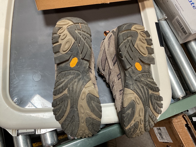 Photo 1 of Merrell Men's Moab 3 8” Zip Tactical Waterproof Boots, Durable & Comfortable Coated Leather Combat Hiking Shoes Military, Dark Coyote, 12