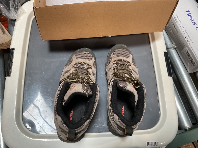 Photo 1 of Merrell Men's Moab 3 8” Zip Tactical Waterproof Boots, Durable & Comfortable Coated Leather Combat Hiking Shoes Military, Dark Coyote, 12