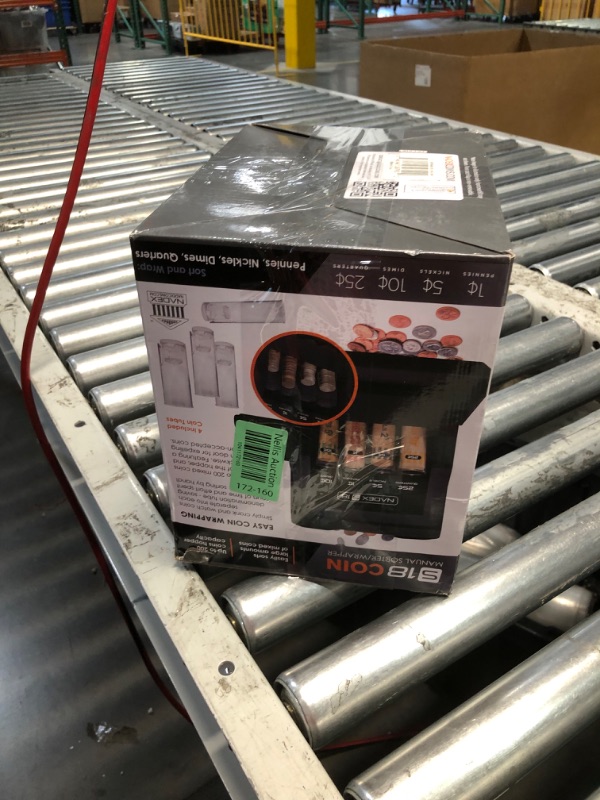 Photo 1 of ***USED - MECHANISM BROKEN - DOESN'T WORK PROPERLY - SEE PICTURES***
Nadex S18 Manual Coin Sorter and Wrapper