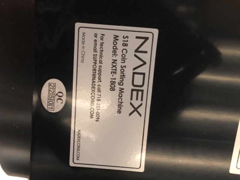 Photo 1 of ***USED - MECHANISM BROKEN - DOESN'T WORK PROPERLY - SEE PICTURES***
Nadex S18 Manual Coin Sorter and Wrapper