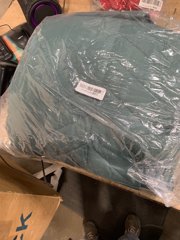 Photo 1 of Litanika Dark Emerald Green Full Comforter Set, 3 Pieces Solid Forest Bedding Set, All Season Fluffy Bed Set (79x90In Comforter & 2 Pillowcases)