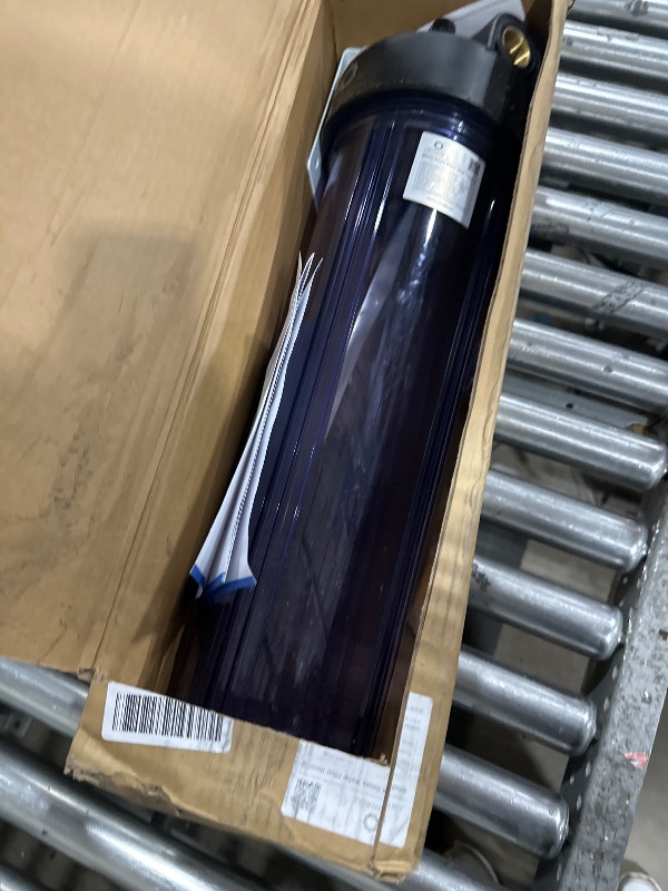 Photo 1 of Airthereal Whole House Water Filter Housing, Sediment Filters for Well and City Water, 20"x4.5" Sediment Whole House Water Filter Cartridges with 3/4" NPT Port, Pre-Filtration System (Clear Housing)