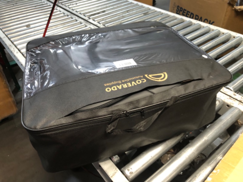 Photo 1 of ***DAMAGED - SLASHED WITH BOX CUTTER - SEE PICTURES - LIKELY MISSING PARTS***
Coverado Car Seat Covers Full Set, Seat Covers for Cars, Black Car Seat Cover, Car Seat Protector Waterproof, Nappa Leather Car Seat Cushion, Car Seat Covers Front Seats and Bac