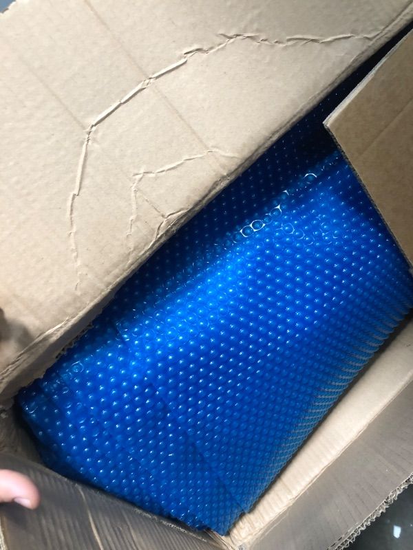 Photo 1 of VEVOR Solar Pool Cover, 28 x 14 ft Rectangle Solar Cover 12 mil for Pools, Inground Above Ground Swimming Pool Solar Blanket with Bubble