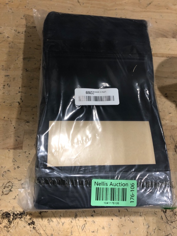Photo 1 of 100 Pcs Resealable bags,6.7" x 9.4" Stand Up Black Kraft Paper Bags with Matte Window, Zip Lock Food Storage Bags for Packaging Products, Reusable, Sealable