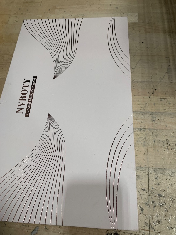 Photo 1 of NVBOTY LED Face Mask Light Therapy, 4 Modes Portable Red Light Therapy for Face with 2000mAh Rechargeable Remote, Blue, Orange, 850NM Infrared & Red Light Mask, 400 LEDs for Anti-Aging, at Home