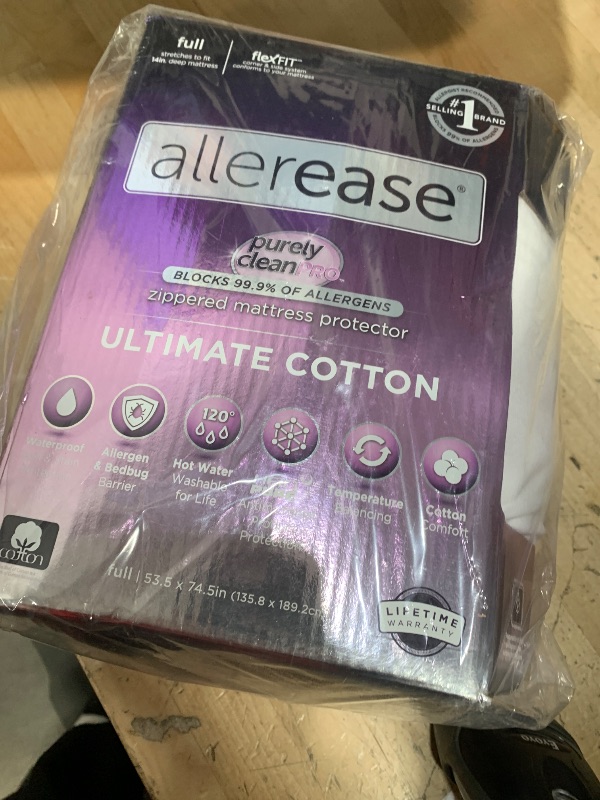 Photo 1 of AllerEase Ultimate Allergy Protection and Comfort Zippered Mattress Protector, Full