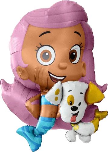 Photo 1 of 39" Giant Bubble Guppies Airwalker Balloon
