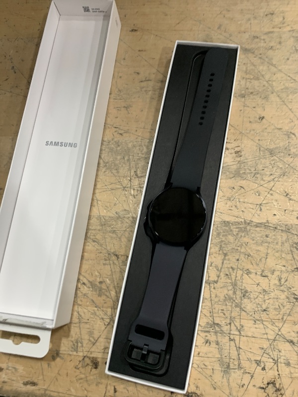 Photo 1 of ***(NO RETURNS OR REFUNDS/ FOR PARTS ONLY/ NON FUNCTIONAL/LOCKED)***
Samsung Galaxy Watch 6 44mm Bluetooth Smartwatch, Fitness Tracker, Personalized HR Zones, Advanced Sleep Coaching, Heart Monitor, BIA Sensor, Health Wellness Insights, Big Screen, US Ver