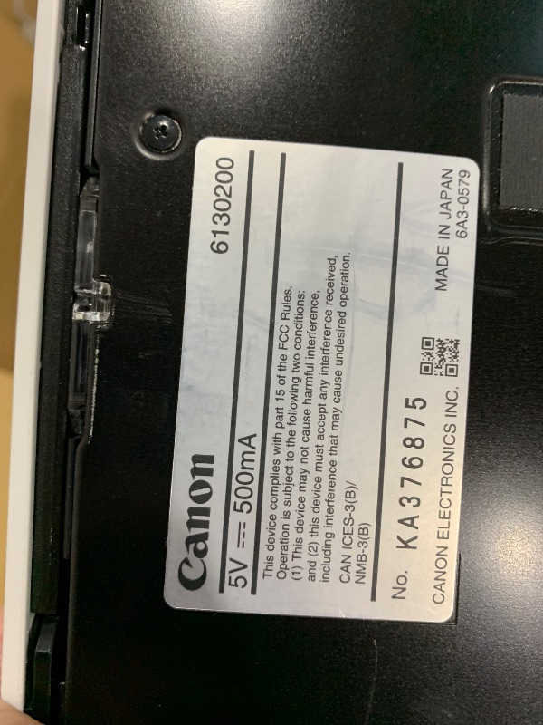Photo 1 of Canon imageFORMULA R10 - Portable Document Scanner, USB Powered, Duplex Scanning, Document Feeder, Easy Setup, Convenient, Perfect for Mobile Users