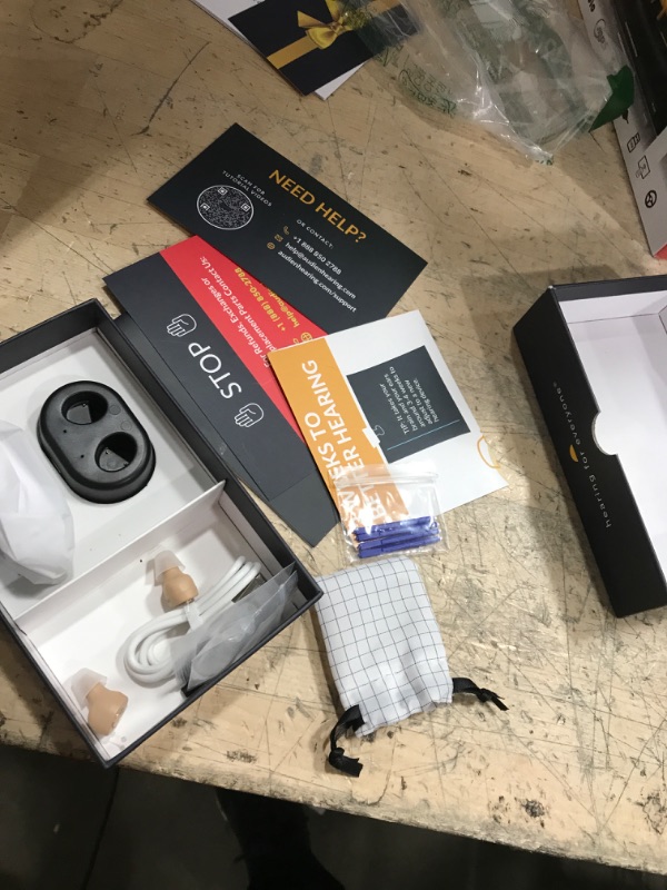 Photo 1 of Audien ATOM Rechargeable Hearing Amplifier to Aid and Assist Hearing, Premium Comfort Design and Nearly Invisible