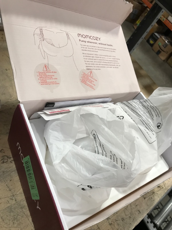 Photo 1 of ********USED**********

Momcozy Breast Pump Hands-Free S12 Pro, Wearable & Portable Pump with Soft DoubleFit Flange, 3 Modes | 9 Levels Double Electric Pump Wireless, Smart Display, 24mm, 2 Pack