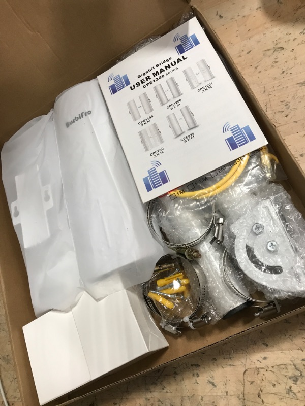 Photo 1 of Point to Point Starlink Internet Wireless Long Range Transmission with Bracket Mount for Starlink Gen 3 Router, Starlink WiFi Extender, 5.8GHz 3KM 1000Mbps with 18dBi High Gain Antenna, 2 Pack