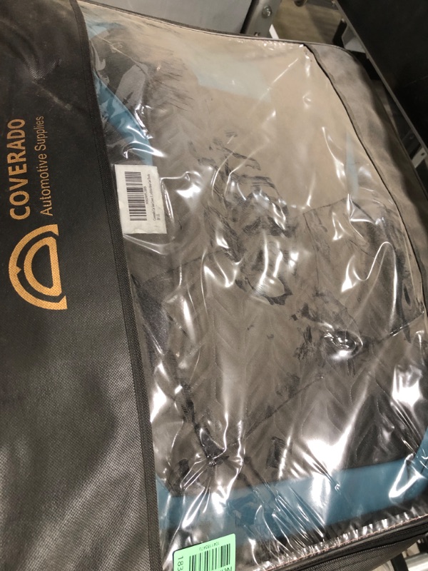 Photo 1 of Coverado Car Seat Cover Winter, Front Seat Cover, 2PCS Car Seat Protector, Seat Covers for Cars, Breathable Faux Leather Car Seat Cushion, Car Seat Protector, Blue Car Seat Covers Fit Most Vehicles
