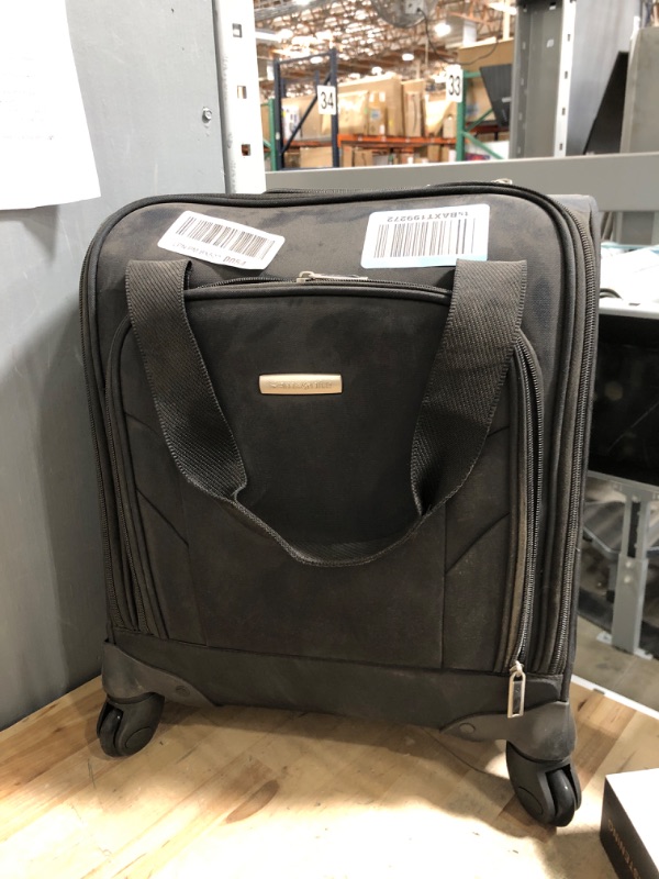 View 2 of Samsonite UpLIFT 20" Lightweight Softside Carry-On Luggage with Spinner Wheels - Expandable - Airline-Approved, Polyester Soft Suitcase for Ultra Light Travel - Black