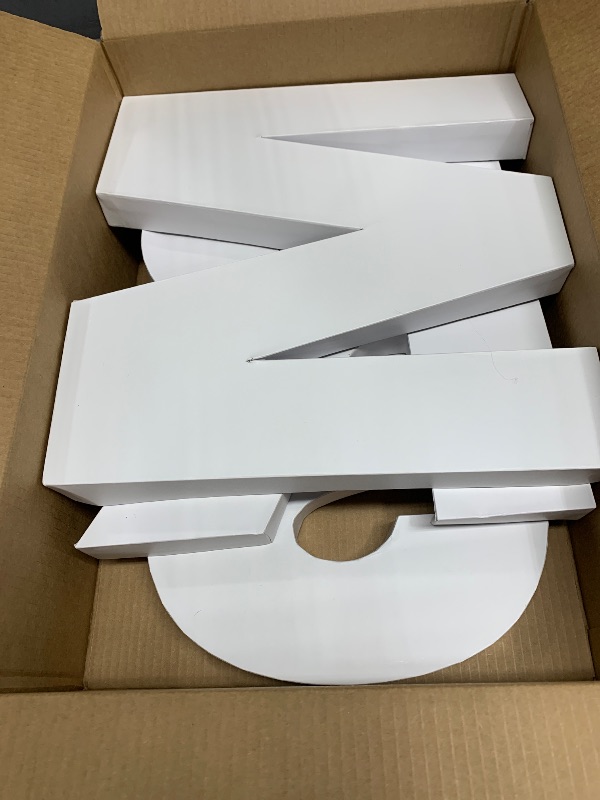 Photo 1 of 15inch Large MRS Cardboard Letters Fillable for Charcuterie Board Food Tray, Engagement Bride Shower Decorative Table Display