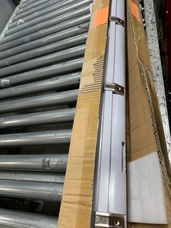 Photo 1 of DAKASON 4FT Vapor Tight LED Light with Motion Sensor, IP65 Vapor Proof Light Fixture 60/50/40W Adjustable, Waterproof Outdoor Shop Light 100-277V for Parking Garage Warehouse UL Listed 1Pack ***CABLES NOT INCLUDED