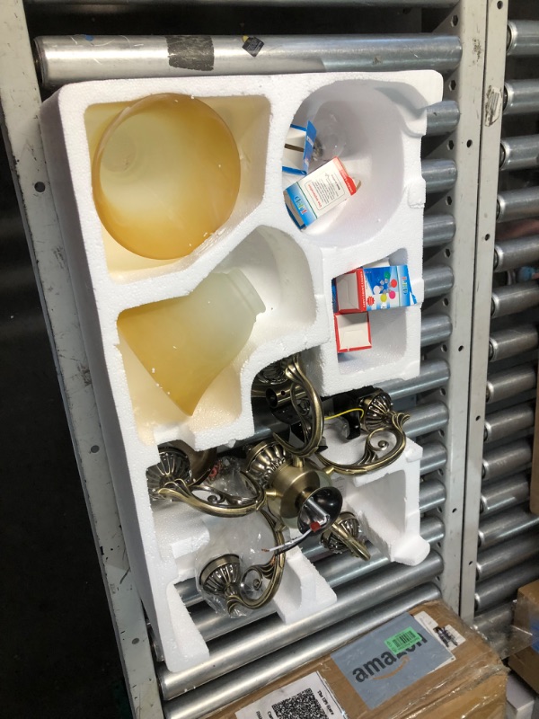 Photo 1 of FINXIN Indoor Ceiling Fan Light Fixtures LED 52 Ceiling Fans for Bedroom,Living Room,Dining Room Including Motor,Light,3/5-Blades,Remote Switch (New Bronze)