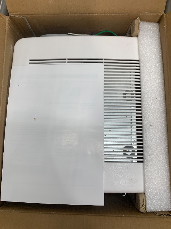 Photo 1 of Tech Drive Bathroom fan 50-80-100 CFM DC Energy-Saving Motor,Very Quiet Ventilation and Exhaust Fan, Ceiling or Wall Mounted Fan, CFM Adjustable,White 10.8"X10.5"