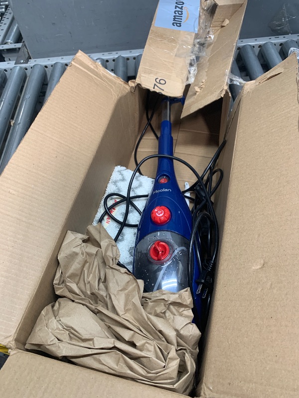 Photo 1 of (USED/FAIR) (POWER TESTED) (POSSIBLE MISSING HARDWARE) MOOLAN 10 in 1 Steam Mop, Detachable MultiPurpose Handheld Steam Mop Cleaning for Hardwood/Tile/Laminate Floors Window Wall Whole Home Use