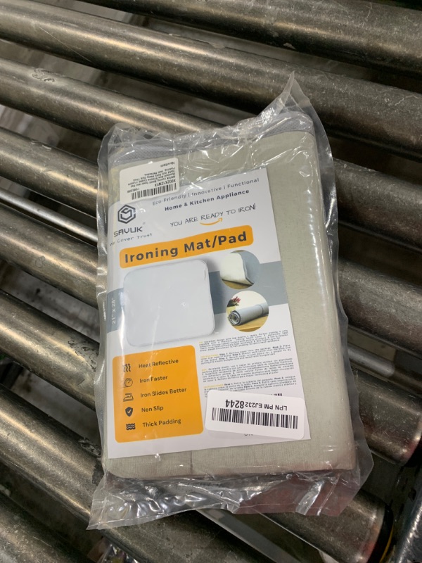 Photo 1 of SAVUK Ironing Board Cover and Pad Standard Size Silicone Coated 4 Layers 15x54 inch Extra Heavy Duty Thick Padding, Heat Reflective, Non Stick Scorch and Stain Resistant (Ironing Mat - 21"x28")