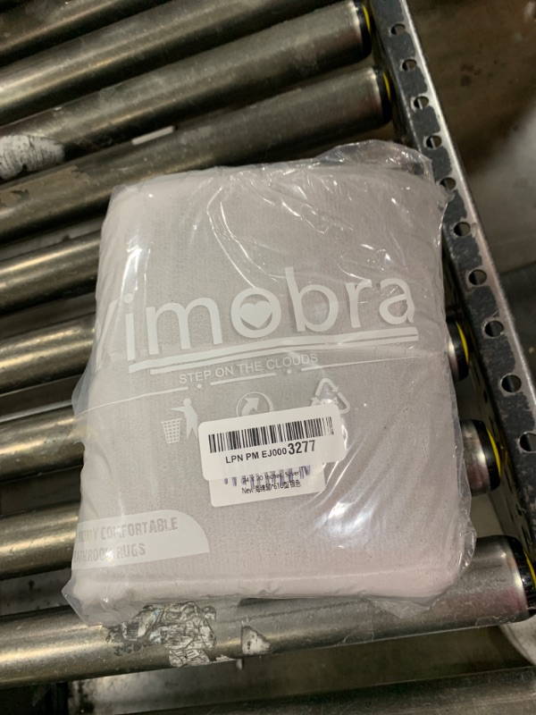 Photo 1 of Yimobra Memory Foam Toilet Bath Mat U-Shaped, Commode Contour Rug, Soft and Comfortable, Super Water Absorbent, Non-Slip, Thick, Machine Wash Bathroom Commode Contour Rug, 24 X 20 Inches, Silver