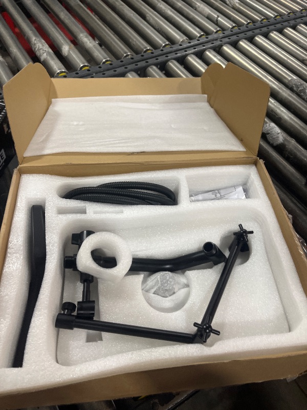 Photo 1 of Psylc 12" High Pressure Rain/Rainfall Shower Heads With Handheld Spray Combo (3+1 Settings & Built-in Power Wash Mode), Double/Dual Shower Head With Handheld - Height/Angle Adjustable(Matte Black)