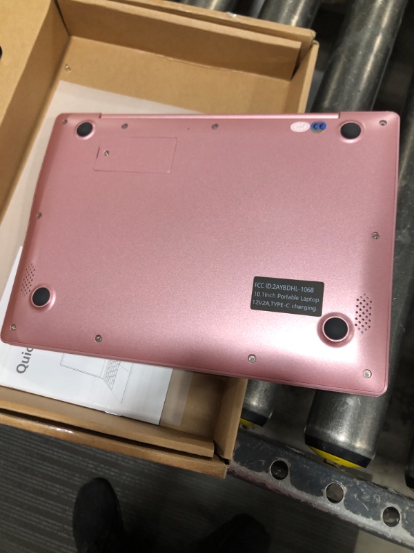 Photo 1 of HBESTORE Mini Laptop,10.1Inch 8GB RAM 128GB SSD,IPS Display with Intel Celeron N4020 Processor (up to 2.8Ghz),Lightweight and Powerful with Windows 11 OS Small Computer. (Rose Gold)