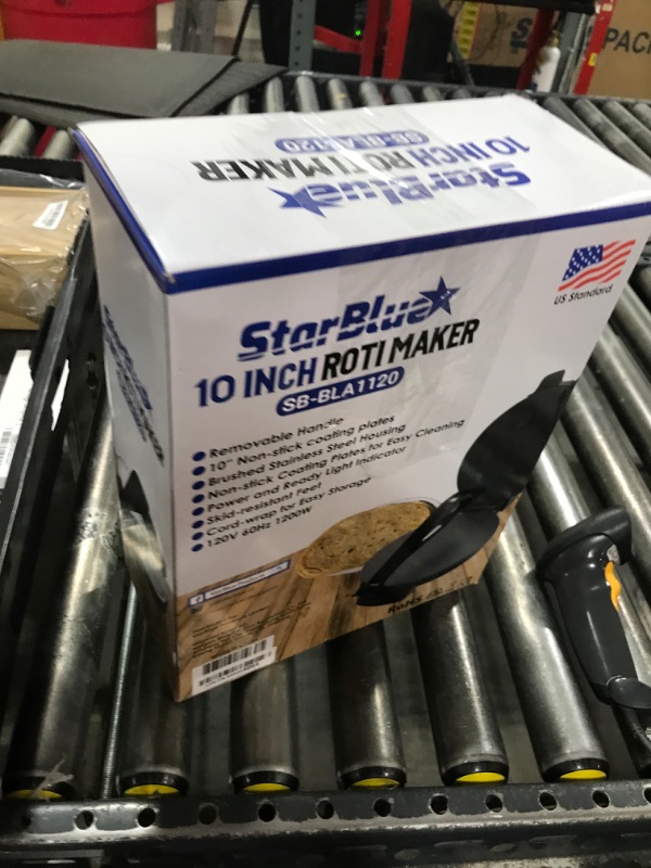 Photo 1 of 10inch Roti Maker by StarBlue with FREE Roti Warmer and Removable Handle - The automatic Stainless Steel Non-Stick Electric machine to make Indian style Chapati, Tortilla, Roti AC 110V 50/60Hz 1200W